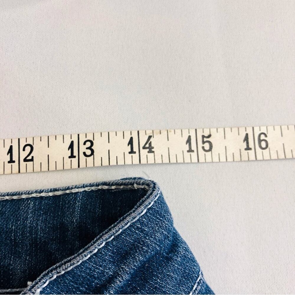 Vintage Y2k Papaya Bling Pocket Denim Jeans Flattering Skinny Silhouette - Picture 11 of 16